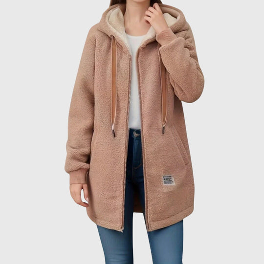 Teddymantel Damen | Kapuze & Warme Wärme 3