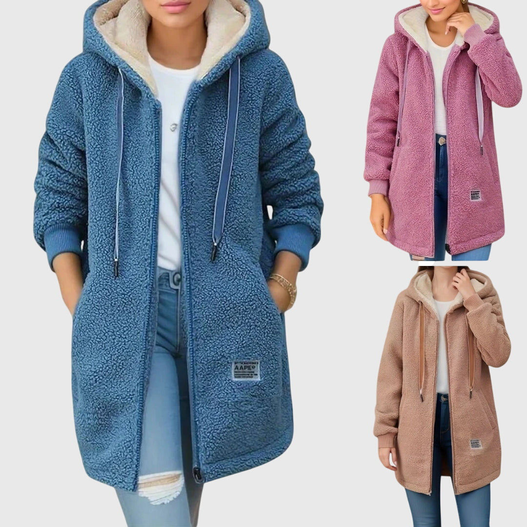 Teddymantel Damen | Kapuze & Warme Wärme 5