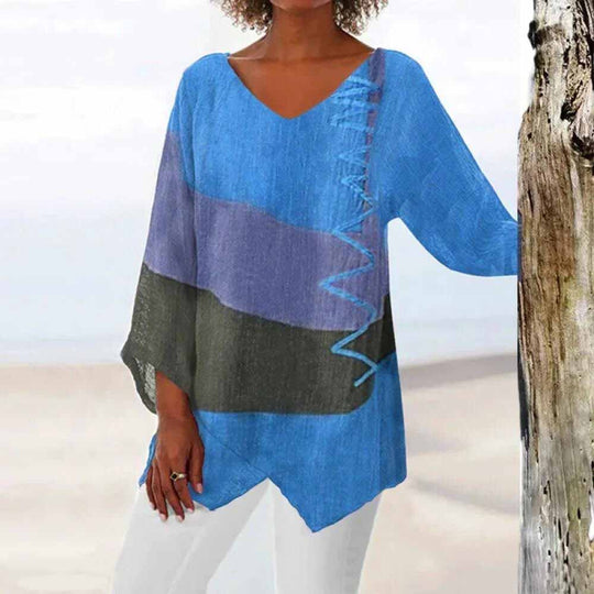 Top Dames | Colour Block Design & Asymmetrische Zoom