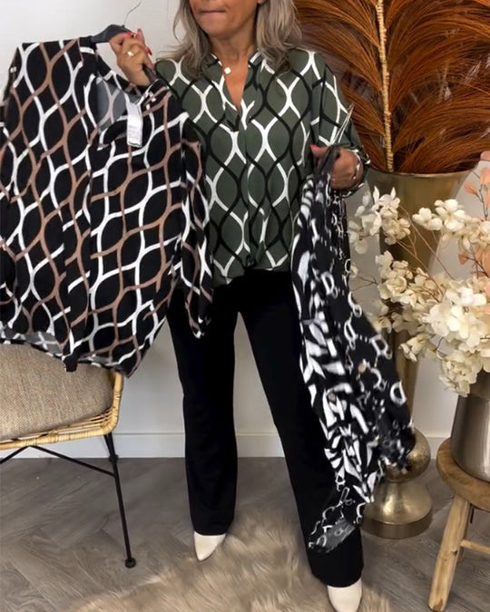 Top Dames | Grafische Print & Trendy Veelzijdige Stijl