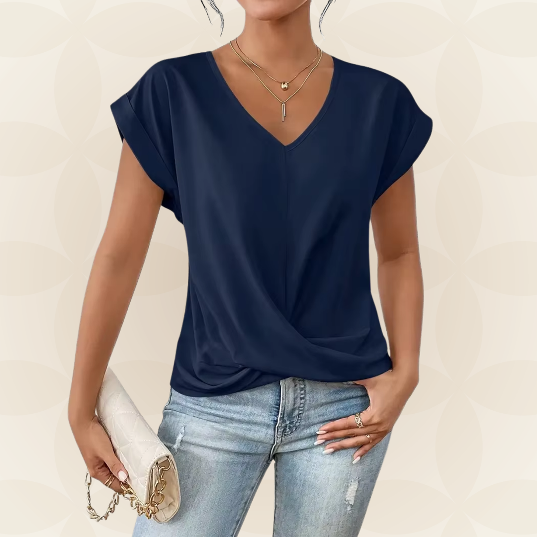 Top V Hals Dames | V-Hals & Gedrapeerd Detail