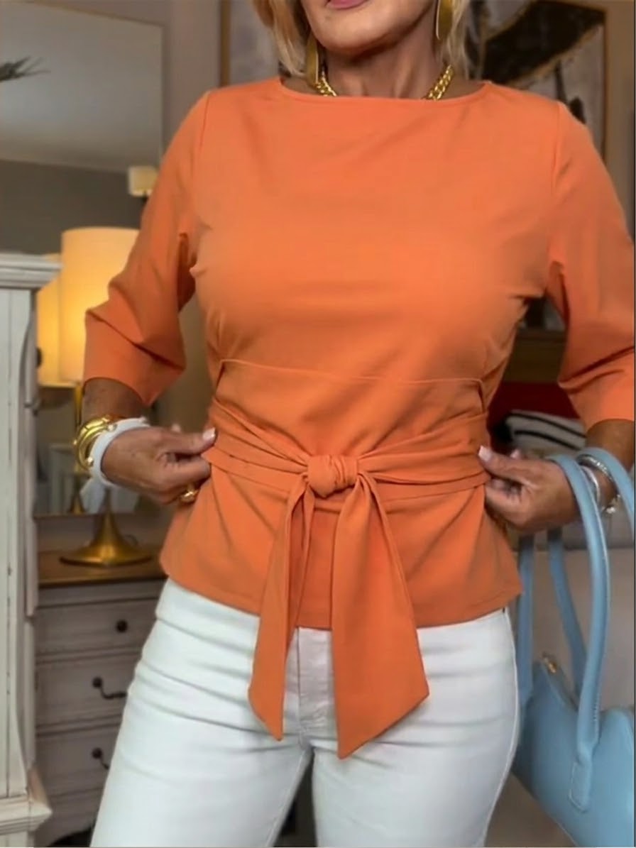 Tops Korte Mouw | Tailleknopen & Flatterend Silhouet