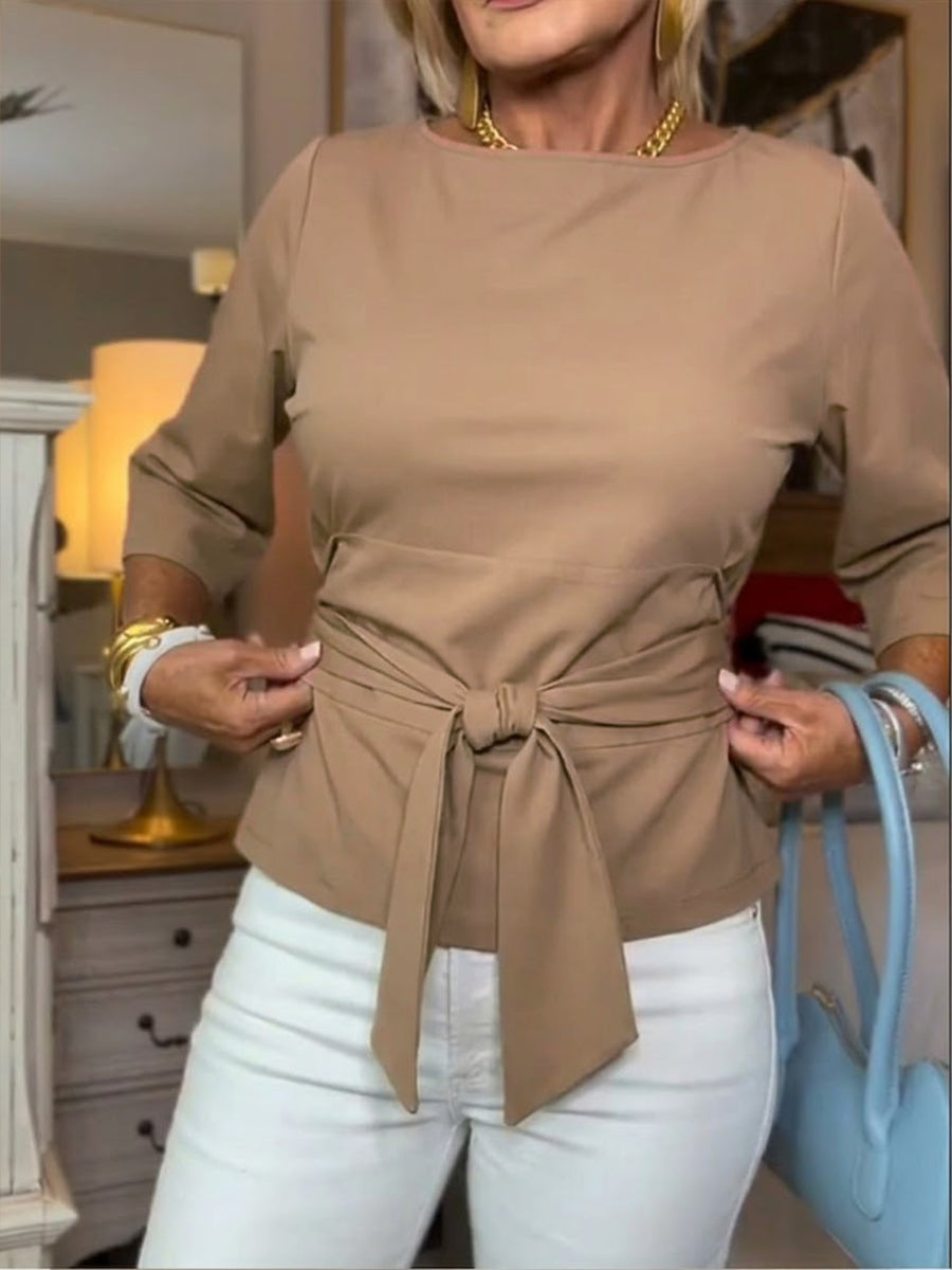 Tops Korte Mouw | Tailleknopen & Flatterend Silhouet