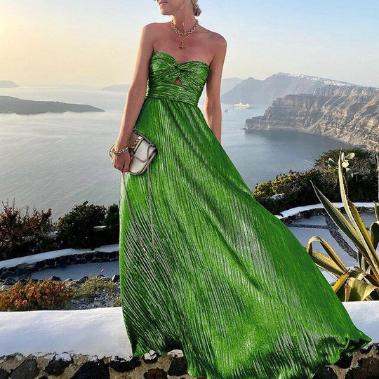 Trägerloses Maxi-Abendkleid Damen - Jassy 12