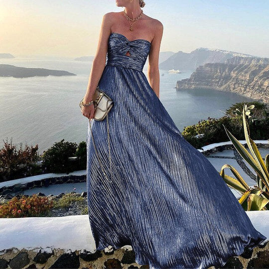 Trägerloses Maxi-Abendkleid Damen - Jassy 3