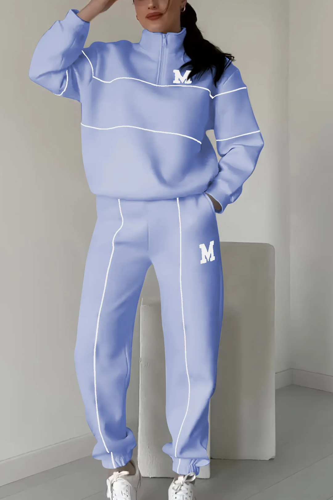 Trainingspak Dames | Half-Zip & Comfortabele Pasvorm 7