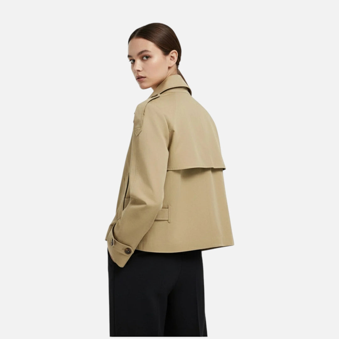 Korte Trenchcoat Dames Elegant Klassiek | Herfst 2