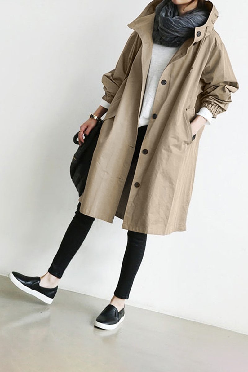 Trenchcoat Dames met Capuchon | Oversized & Lichtgewicht