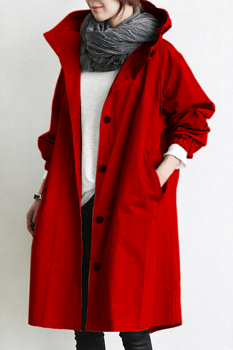 Trenchcoat Dames met Capuchon | Oversized & Lichtgewicht
