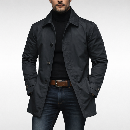 Trenchcoat Herren | Winddicht & Wärmend