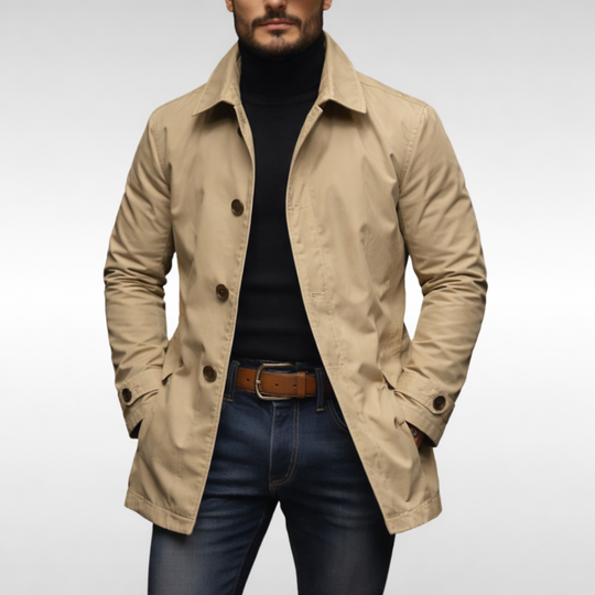 Trenchcoat Herren | Winddicht & Wärmend