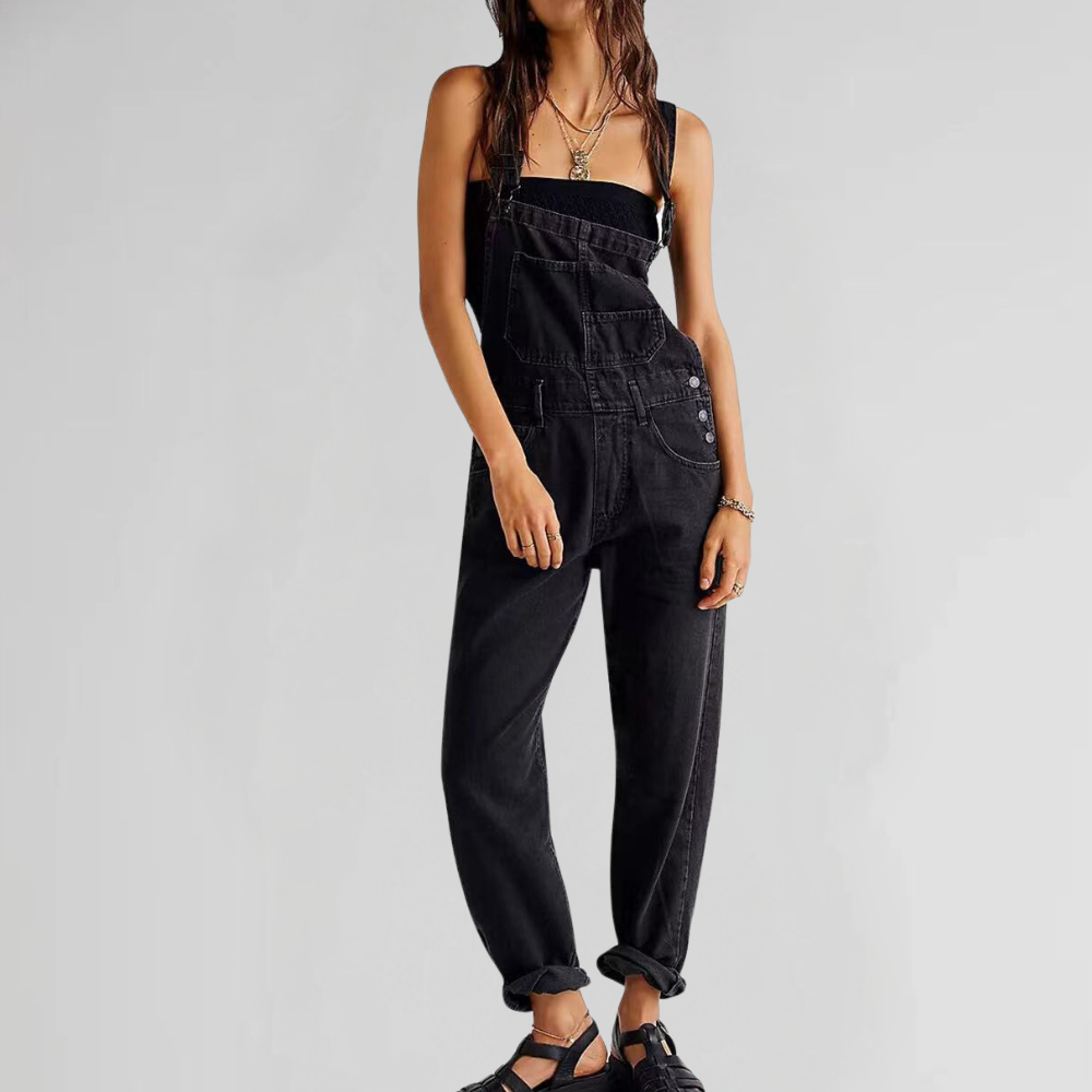 Trendiger Jeans-Jumpsuit Damen - Seraphina