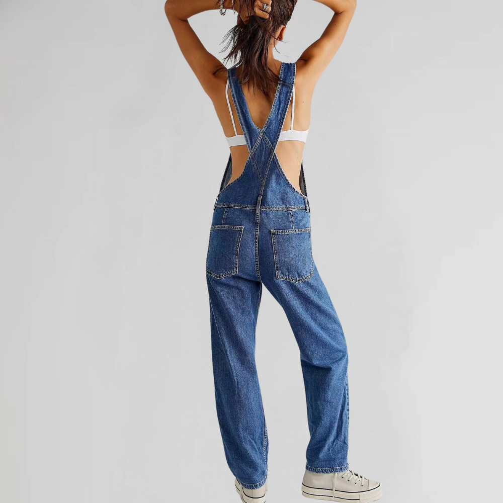Trendiger Jeans-Jumpsuit Damen - Seraphina