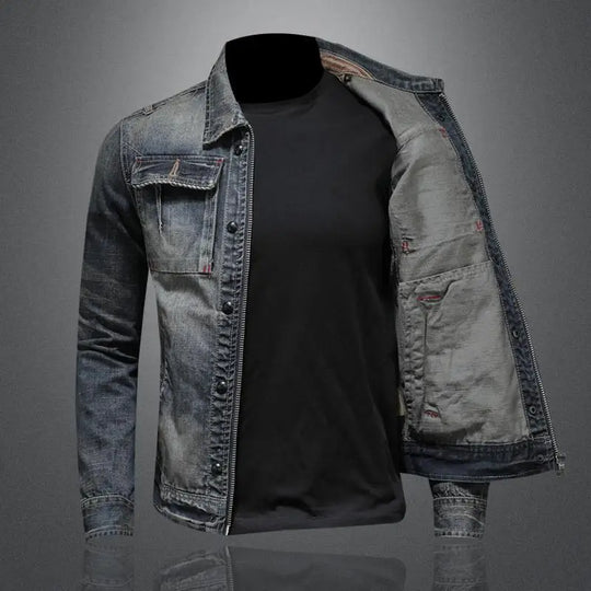 Trucker-Jacke Herren | Doppelter Verschluss & Klappentaschen 2