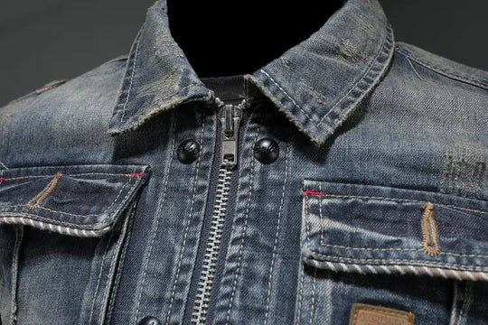 Trucker-Jacke Herren | Doppelter Verschluss & Klappentaschen 5