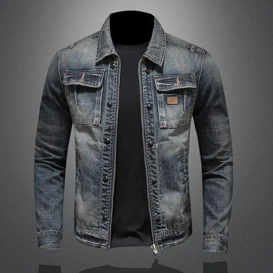 Trucker-Jacke Herren | Doppelter Verschluss & Klappentaschen 1