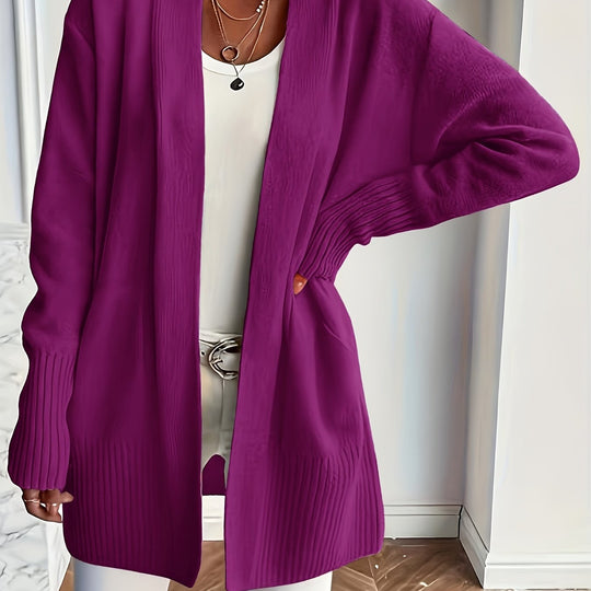 Katoenmix Trui-Cardigan – V Hals & Losse Pasvorm Warmte 12
