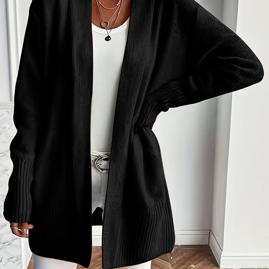 Katoenmix Trui-Cardigan – V Hals & Losse Pasvorm Warmte 14