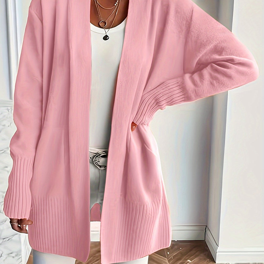 Katoenmix Trui-Cardigan – V Hals & Losse Pasvorm Warmte 23