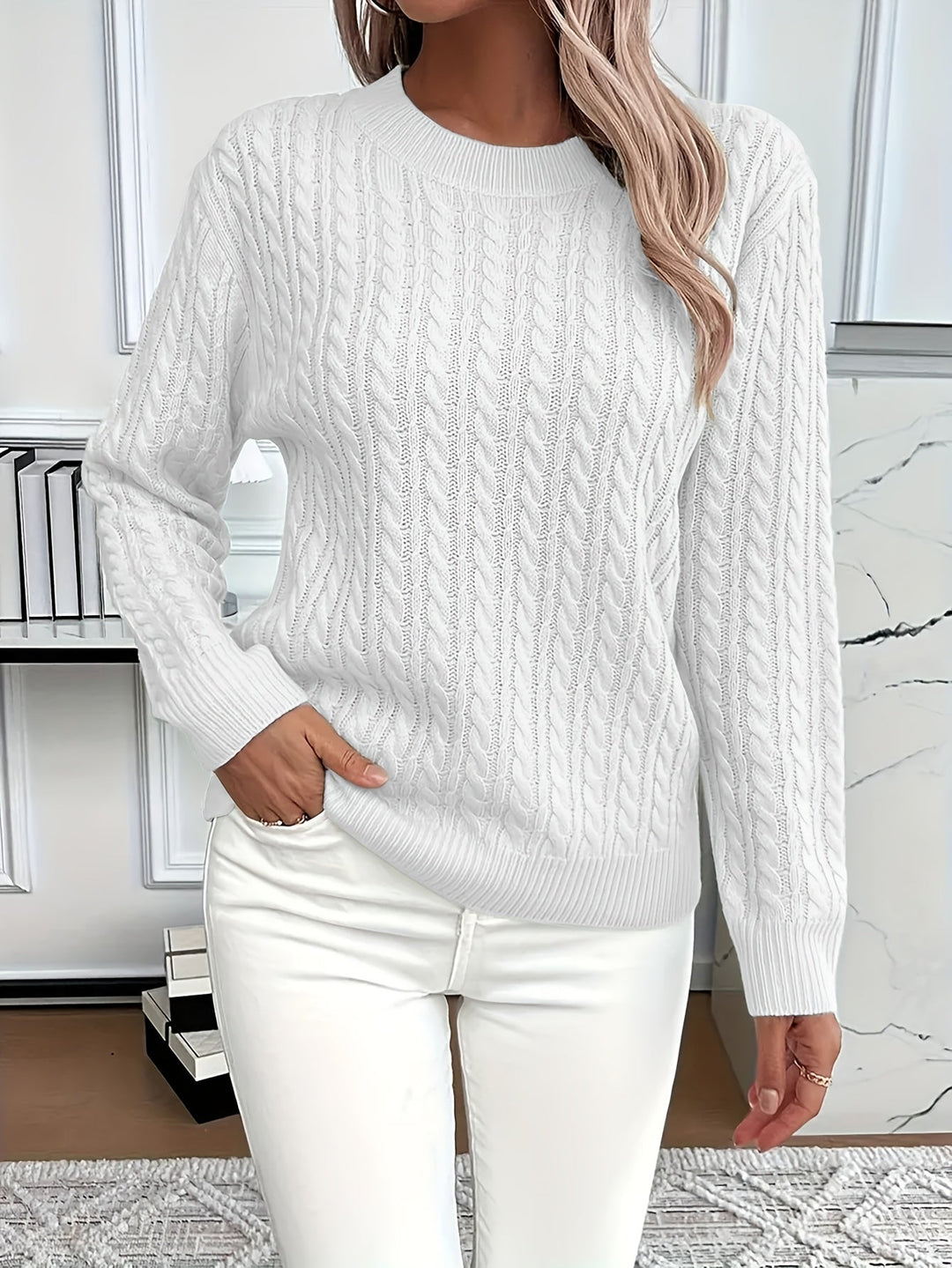 Trui Dames | Kabelpatroon & Warm