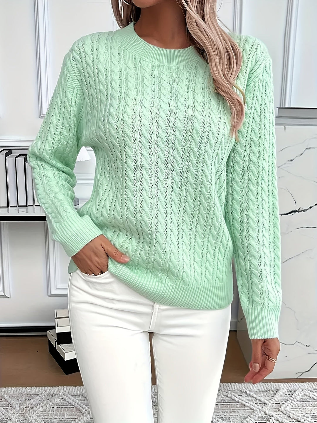 Trui Dames | Kabelpatroon & Warm