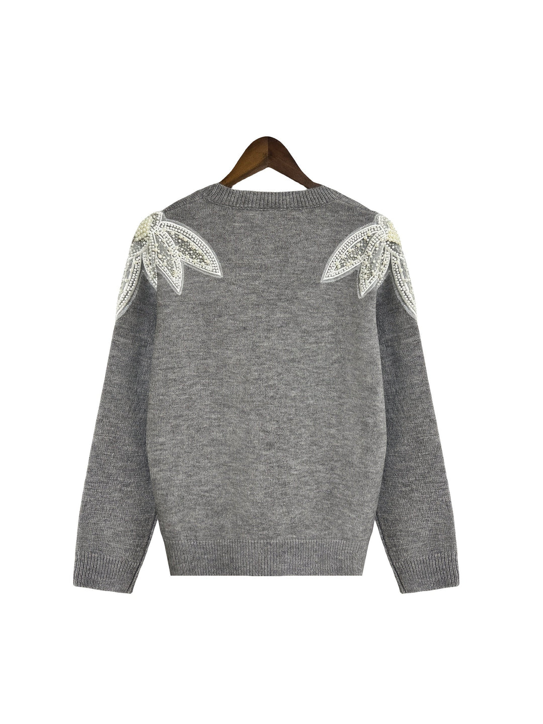 Trui Dames | Kralen Schouderdetail & Comfortabele Pasvorm
