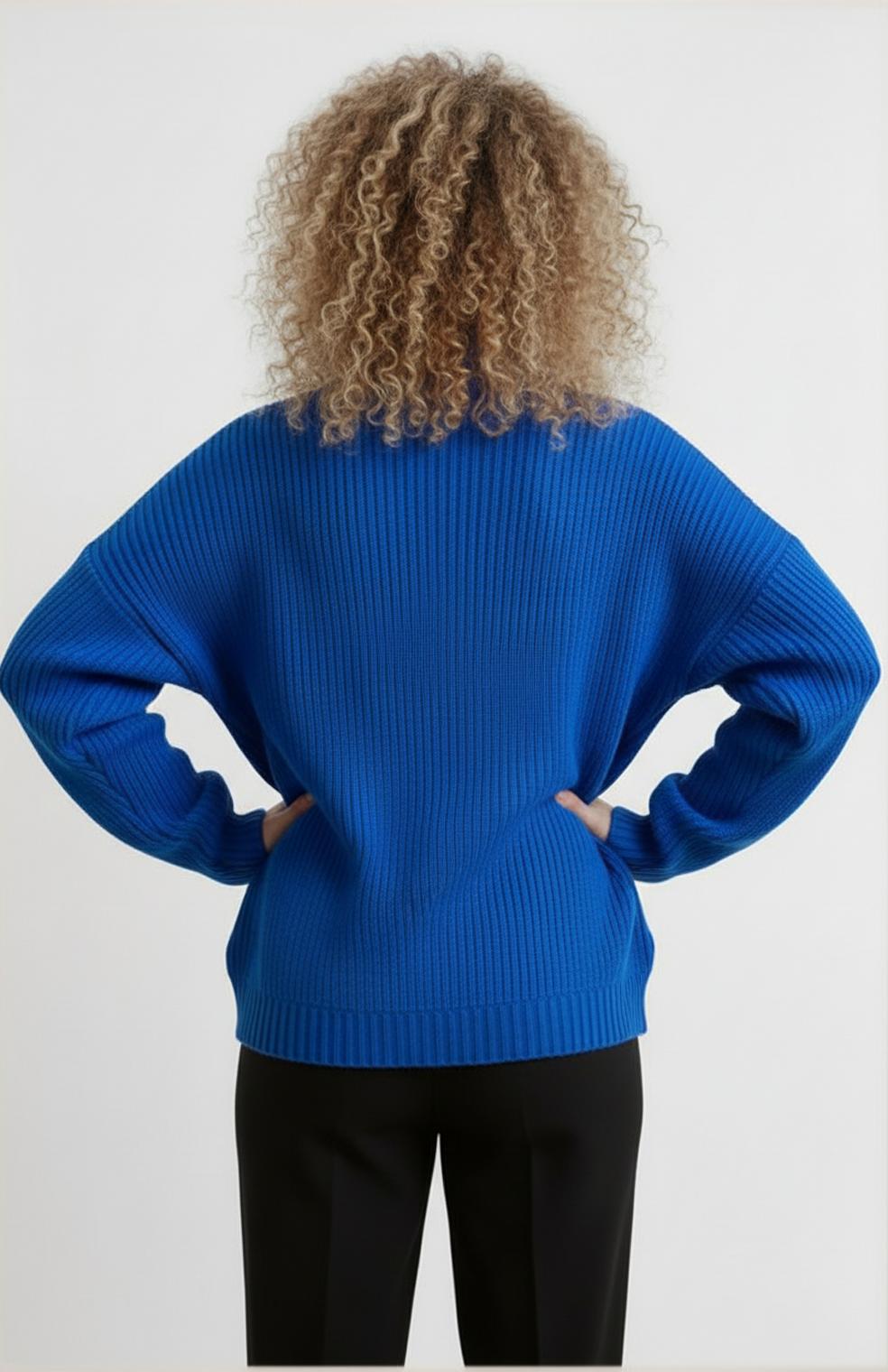 Silvana Damestrui | Oversized | Geribde Structuur | Ronde Hals 1