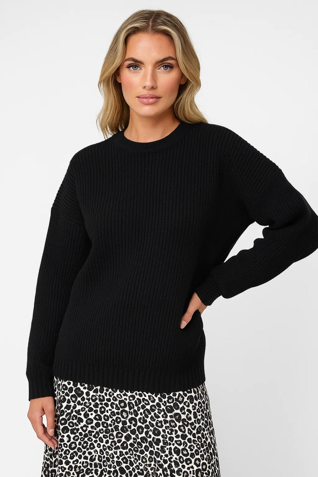Silvana Damestrui | Oversized | Geribde Structuur | Ronde Hals 2