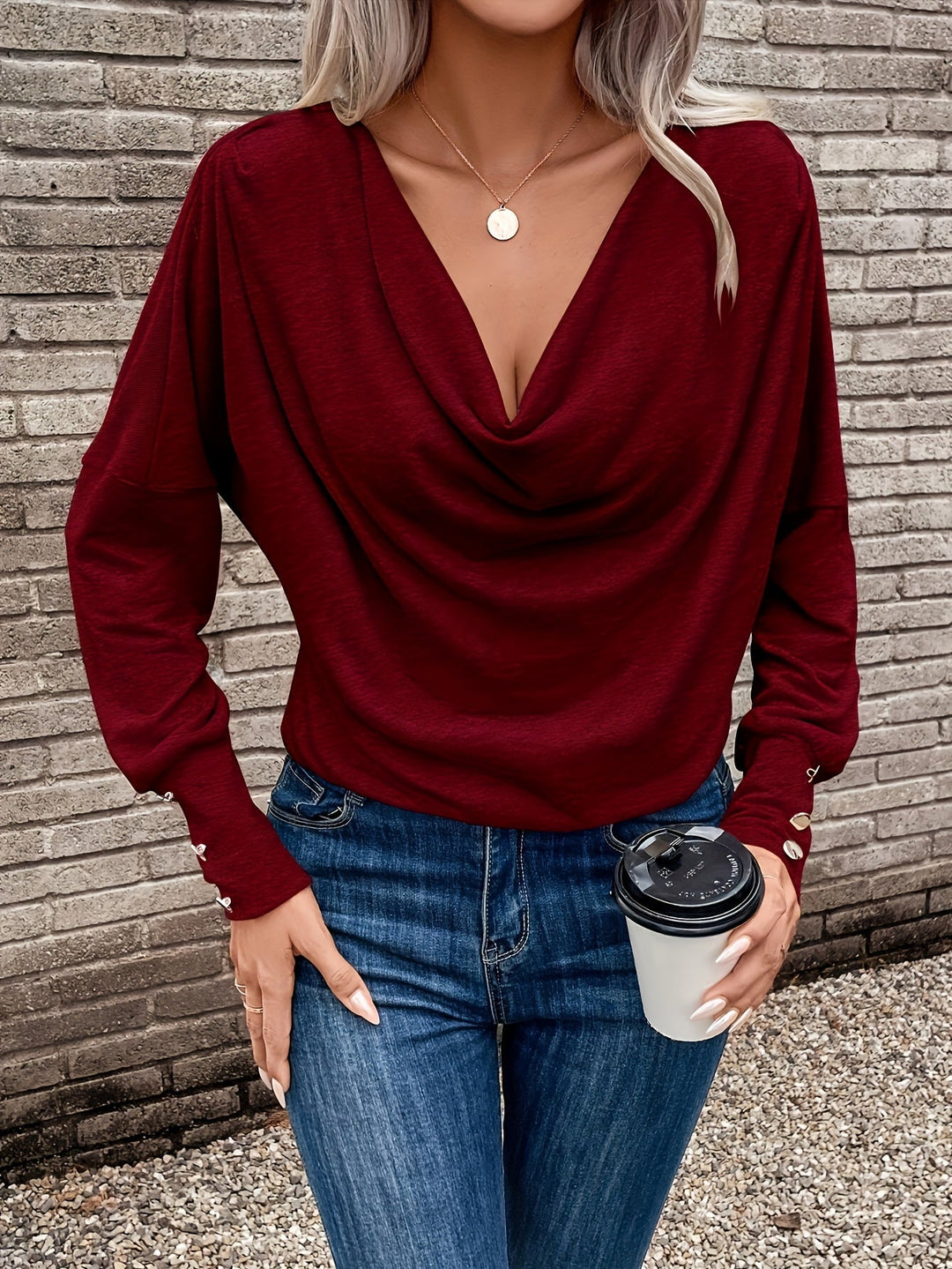 Trui Dames | Vallende Kraag & Comfort
