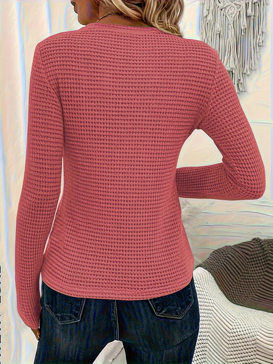 Trui Dames | Warm & Comfortabel met Wafelstructuur