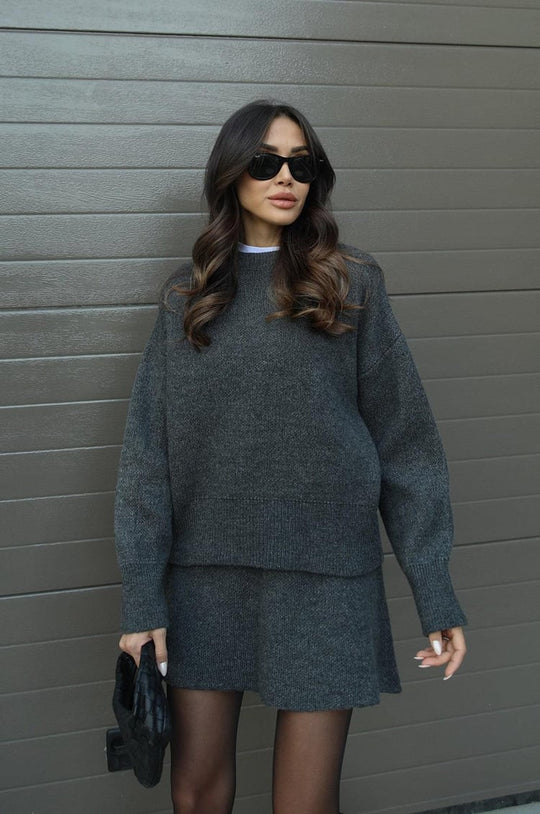 Truipak Dames | Oversized Trui & Aansluitende Rok 19