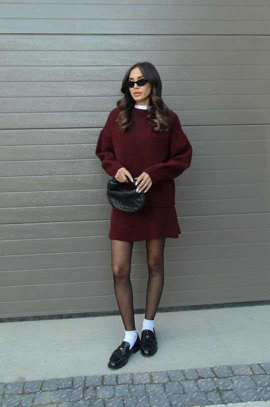Truipak Dames | Oversized Trui & Aansluitende Rok 2