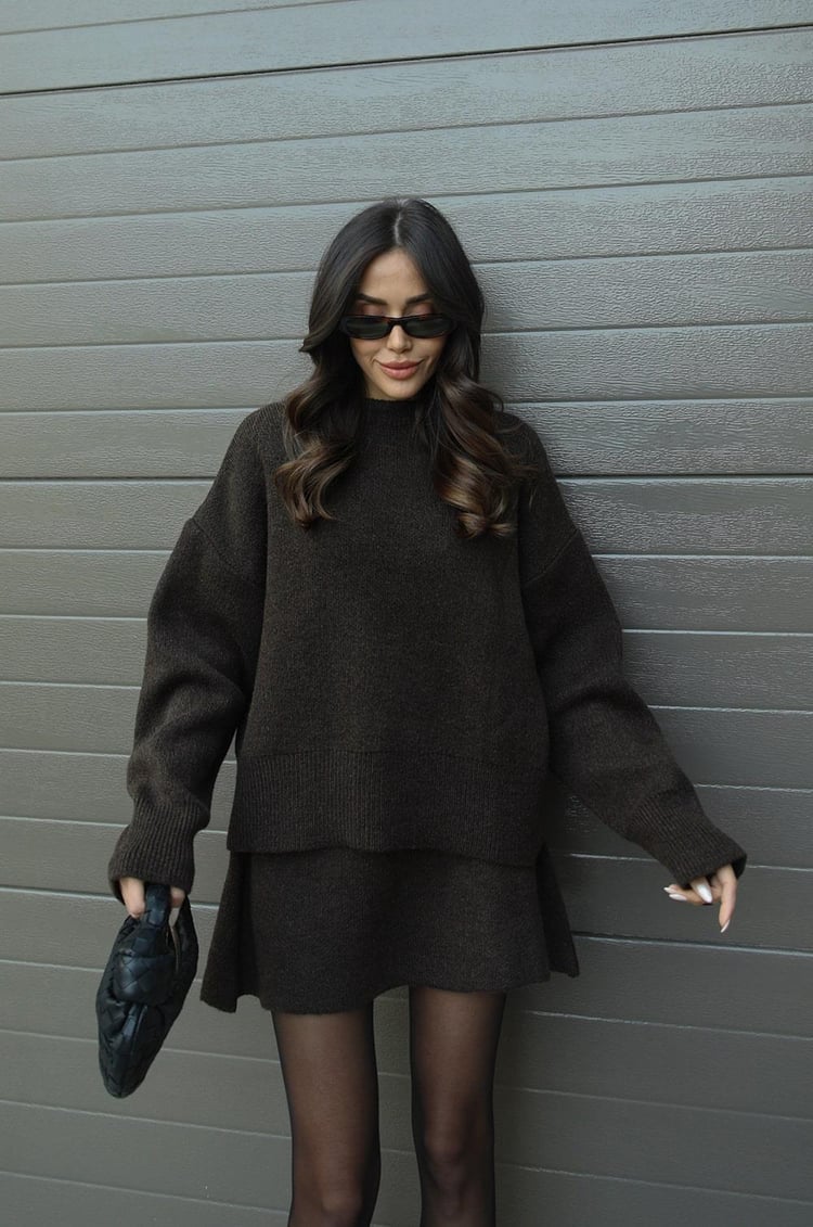 Truipak Dames | Oversized Trui & Aansluitende Rok 25