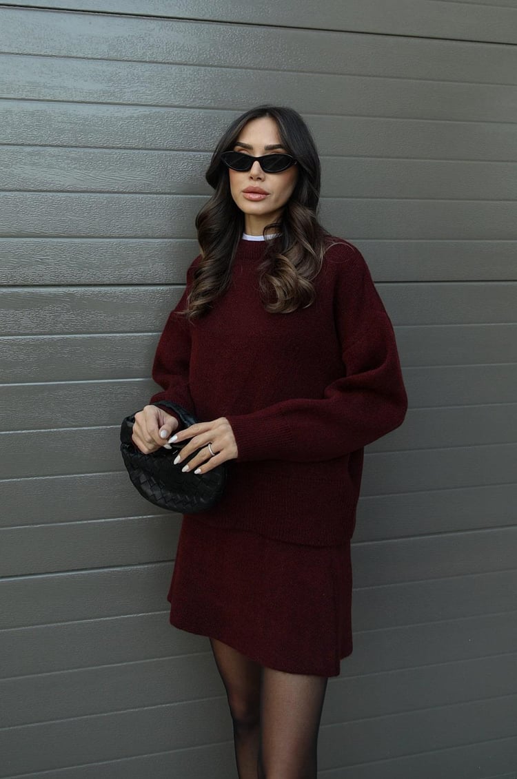 Truipak Dames | Oversized Trui & Aansluitende Rok 4