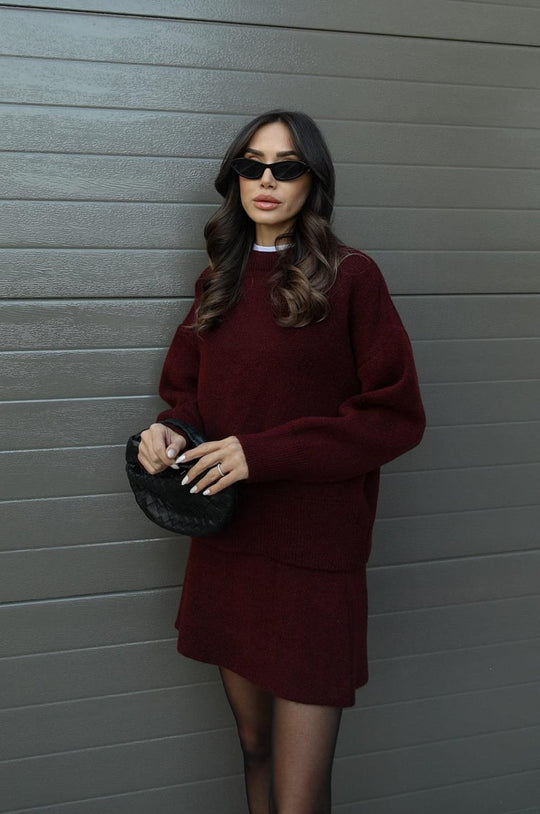 Truipak Dames | Oversized Trui & Aansluitende Rok 4