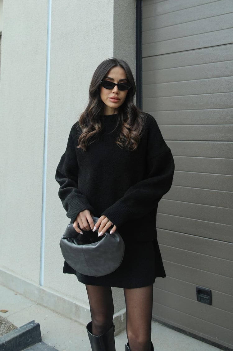 Truipak Dames | Oversized Trui & Aansluitende Rok 6