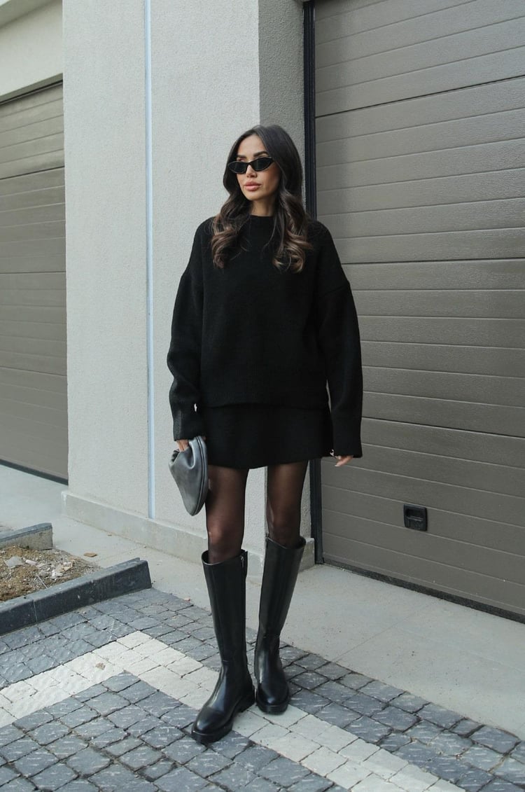 Truipak Dames | Oversized Trui & Aansluitende Rok 7