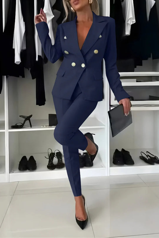 Tweedelig Pak Dames | Getailleerde Look & Slank Silhouet