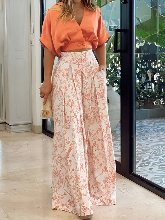 Tweedelige Set | Wijde pijpen & Elegante look