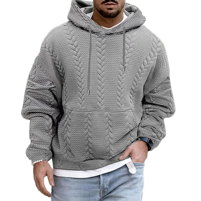 Herren Kapuzenpullover Kängurutasche Kapuze Kordelzug 1