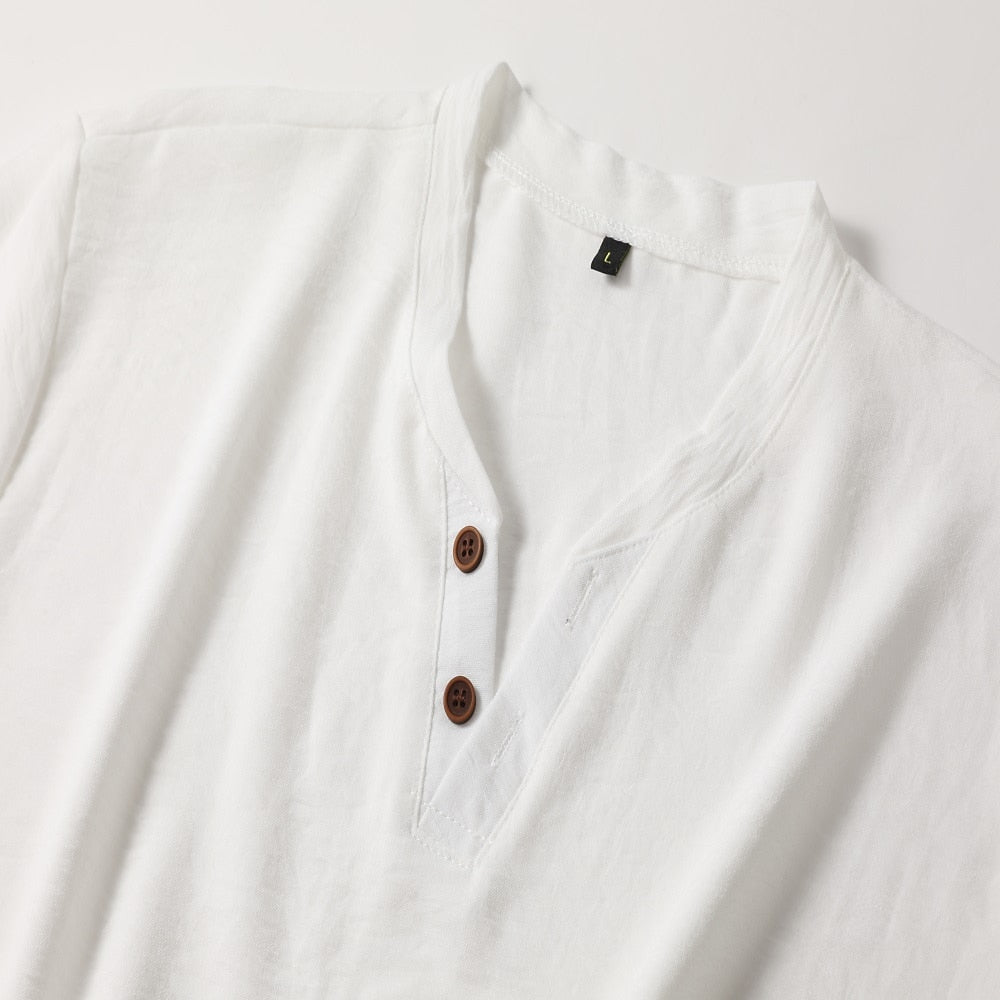 V-Ausschnitt-Shirt Herren | Kurze Ärmel & Slim Fit