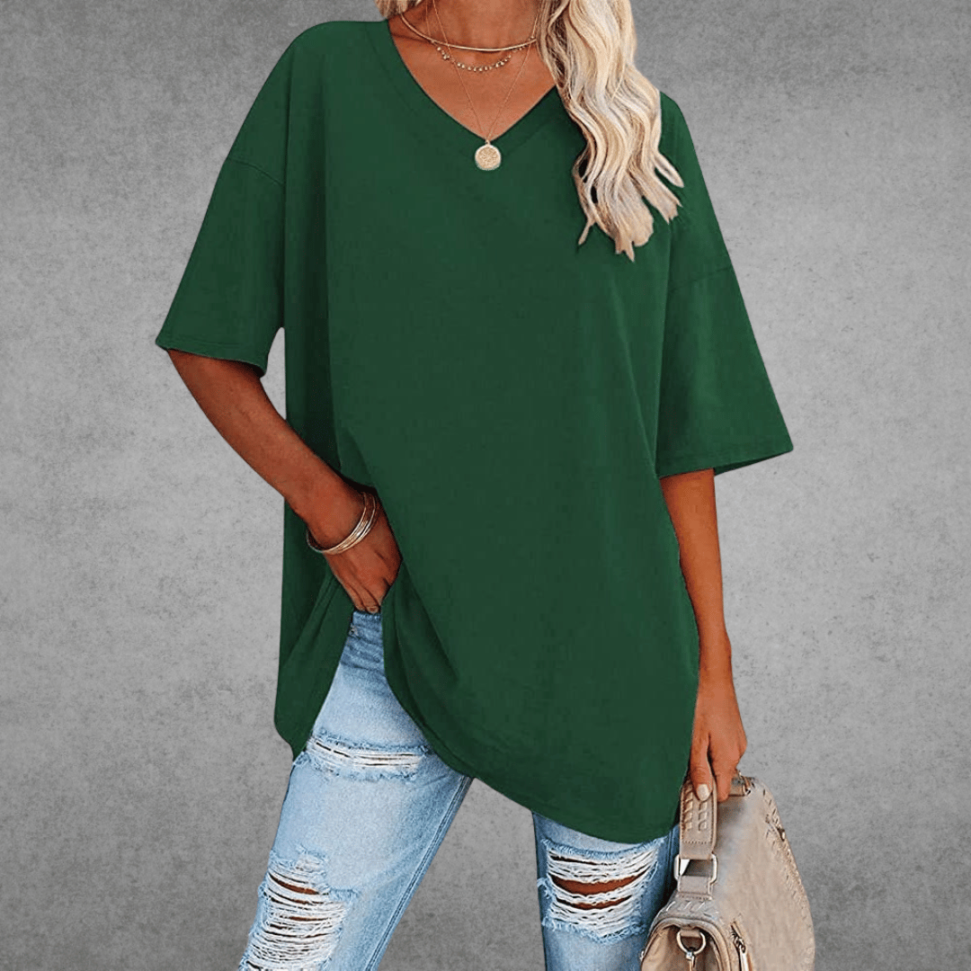 V-hals T-shirt Dames | Oversized & Casual Comfort