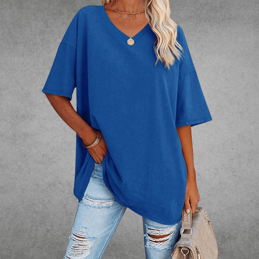 V-hals T-shirt Dames | Oversized & Casual Comfort