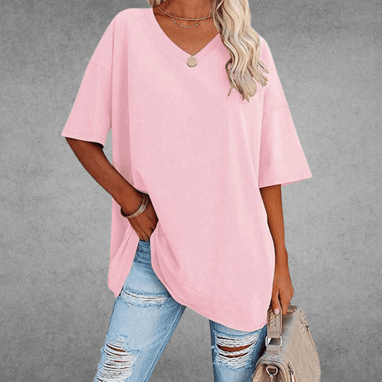 V-hals T-shirt Dames | Oversized & Casual Comfort