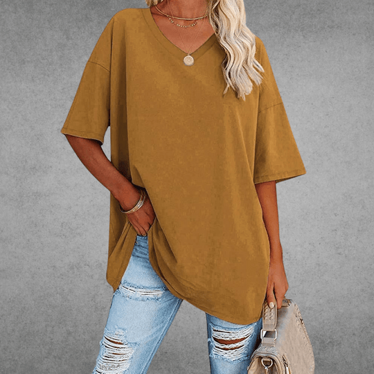V-hals T-shirt Dames | Oversized & Casual Comfort