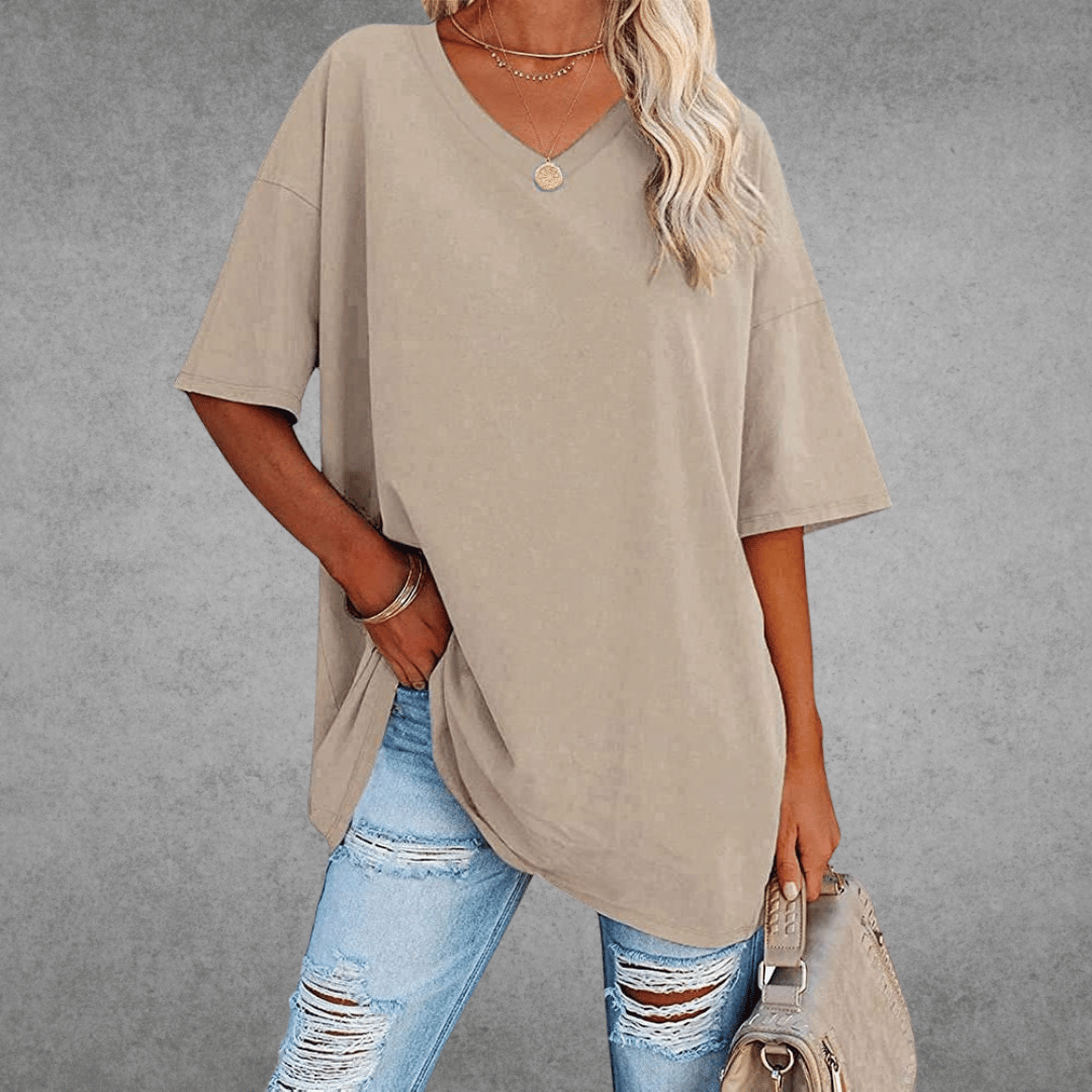 V-hals T-shirt Dames | Oversized & Casual Comfort