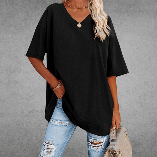 V-hals T-shirt Dames | Oversized & Casual Comfort