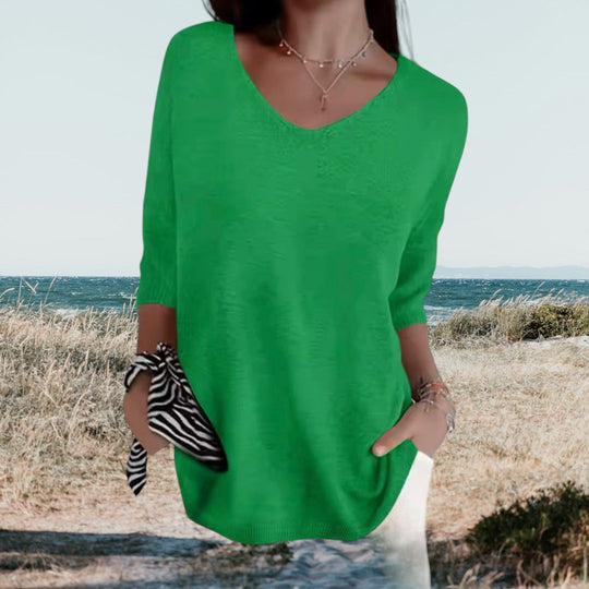 V-hals top Dames | Luchtig Comfort & Relaxte Pasvorm