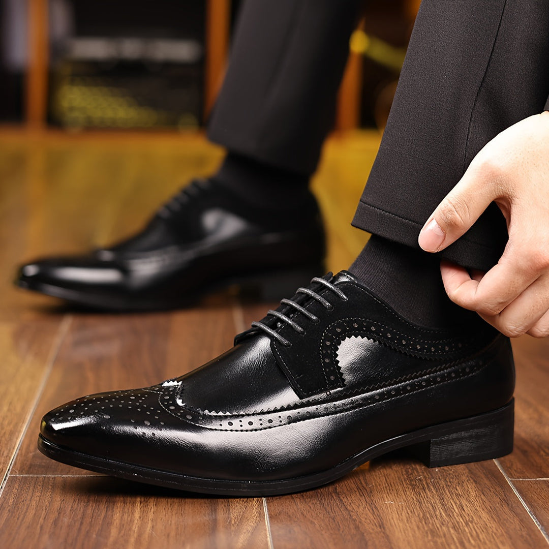 Herren Business Schuhe Gepolstert Rutschfeste Laufsohle 6