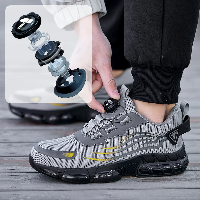 Veiligheidssneakers met Stalen Neus en Draaiknopsluiting 4